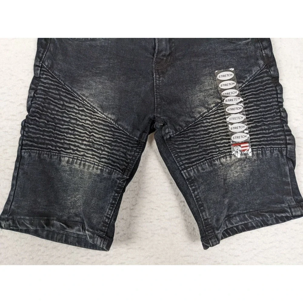 Phat Farm Youth Shorts Size 14 Black Stretch Denim Size 14 Kids Boys